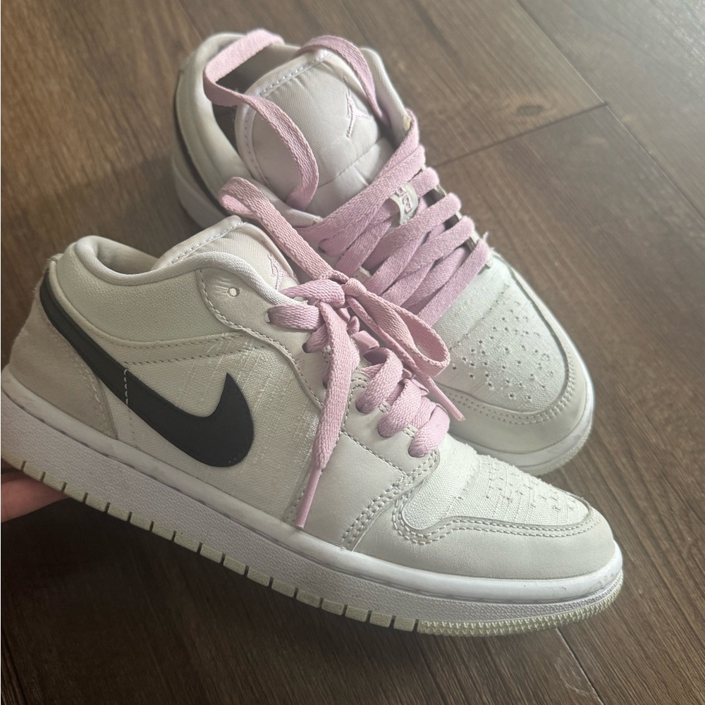 Nike White and Pink Athletic Shoes